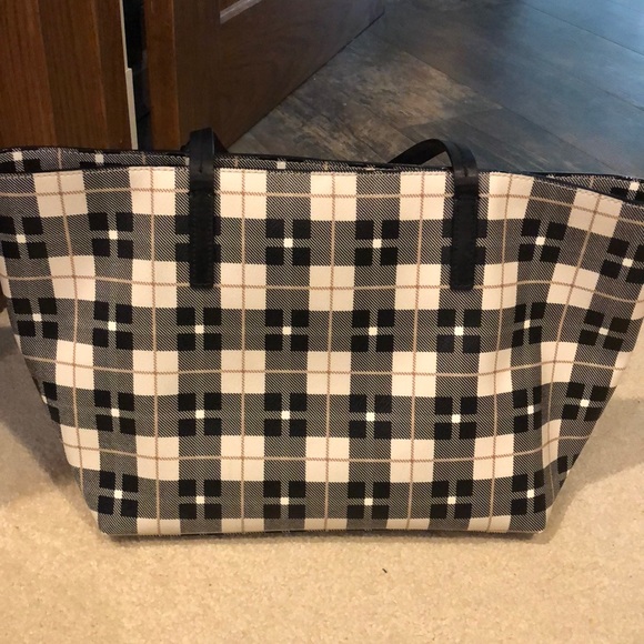 Kate spade plaid tote - Picture 4 of 7
